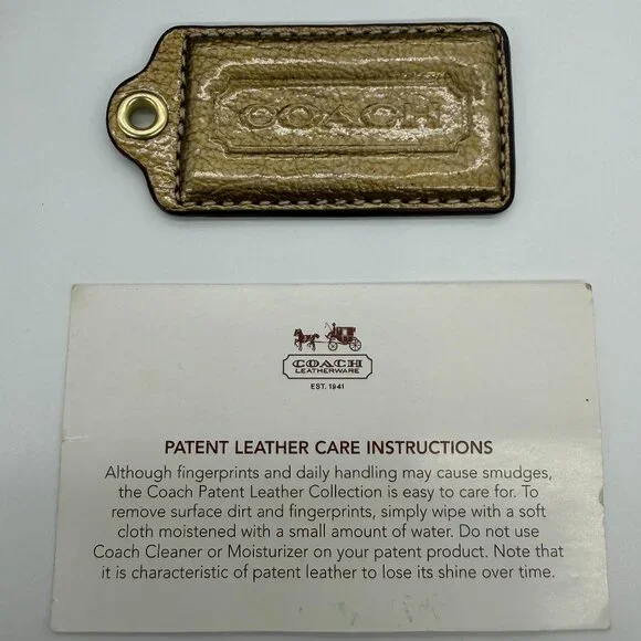 Authentic Coach Gold Shoulder Handbag - Picture 7 of 7